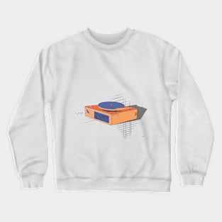 The good old record player Crewneck Sweatshirt